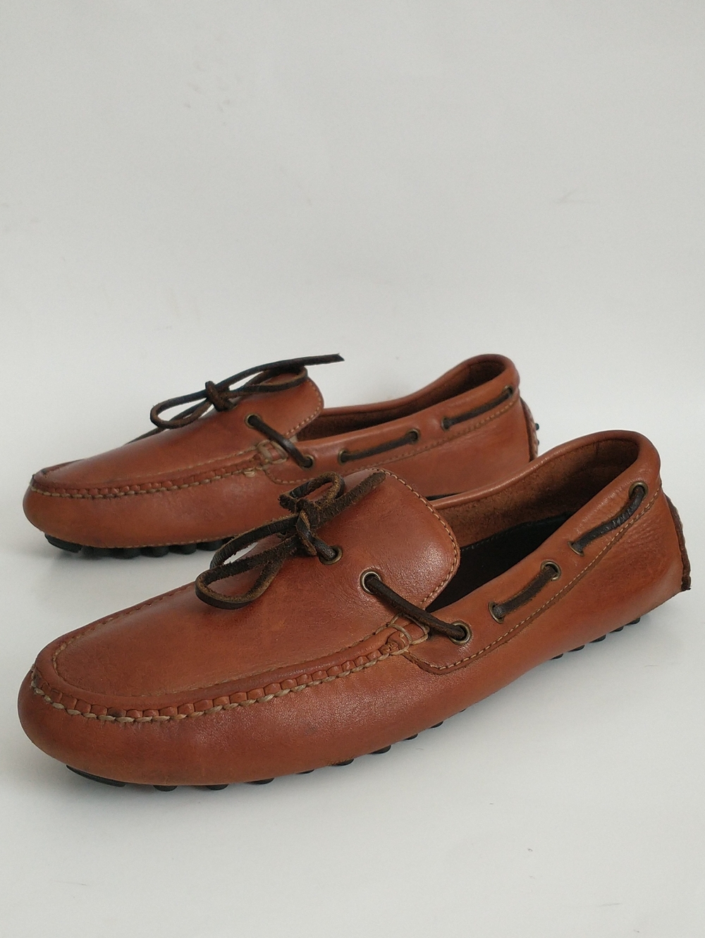 Cole Haan Men's Brown Leather Moccasin Driving Loafers. SIZE 7M